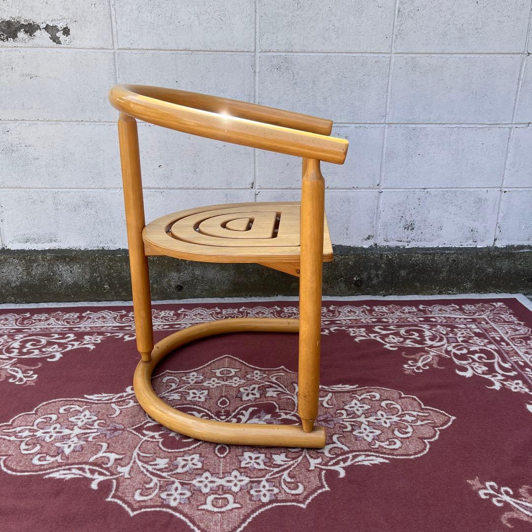 古家具ビンテージ品◾️National 木製家具 アームチェア 木製チェア A