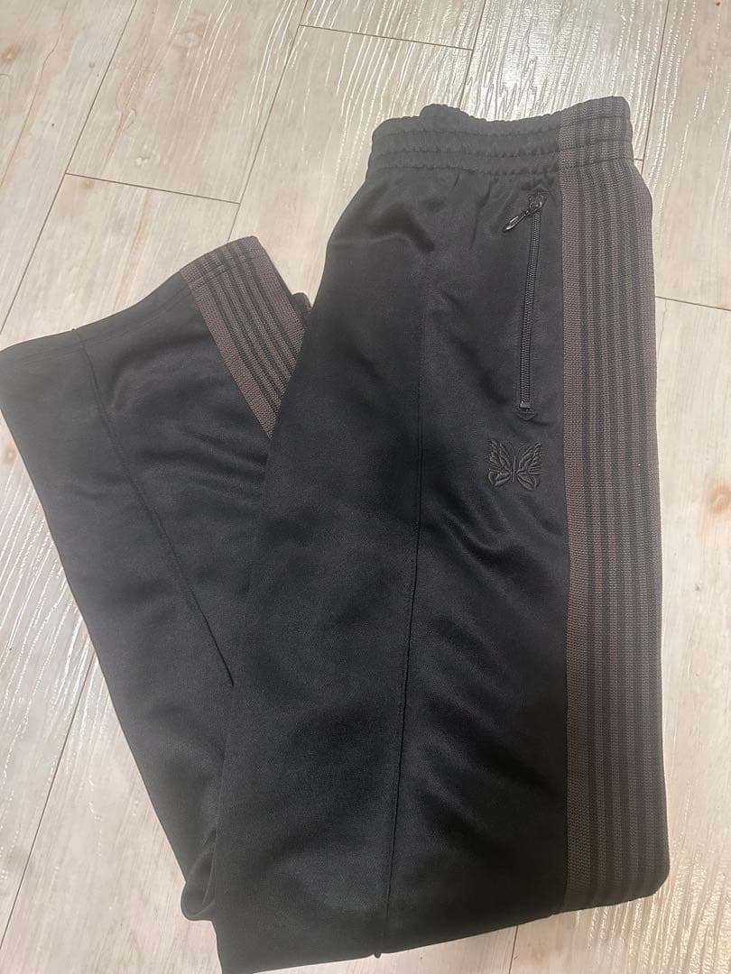 Needles Track Pantsブラックブラウン