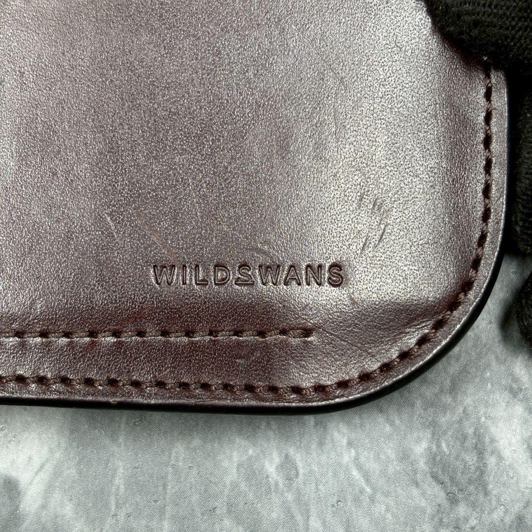 ✨美品✨ワイルドスワンズ ブリスターL 長財布 ダークブラウン スリッカー付