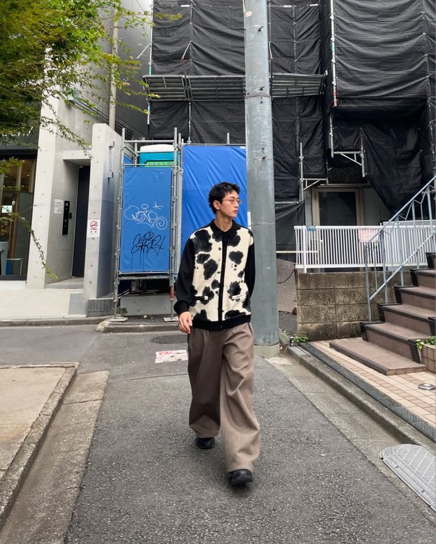 トップス supreme 21aw cow print cardigan black