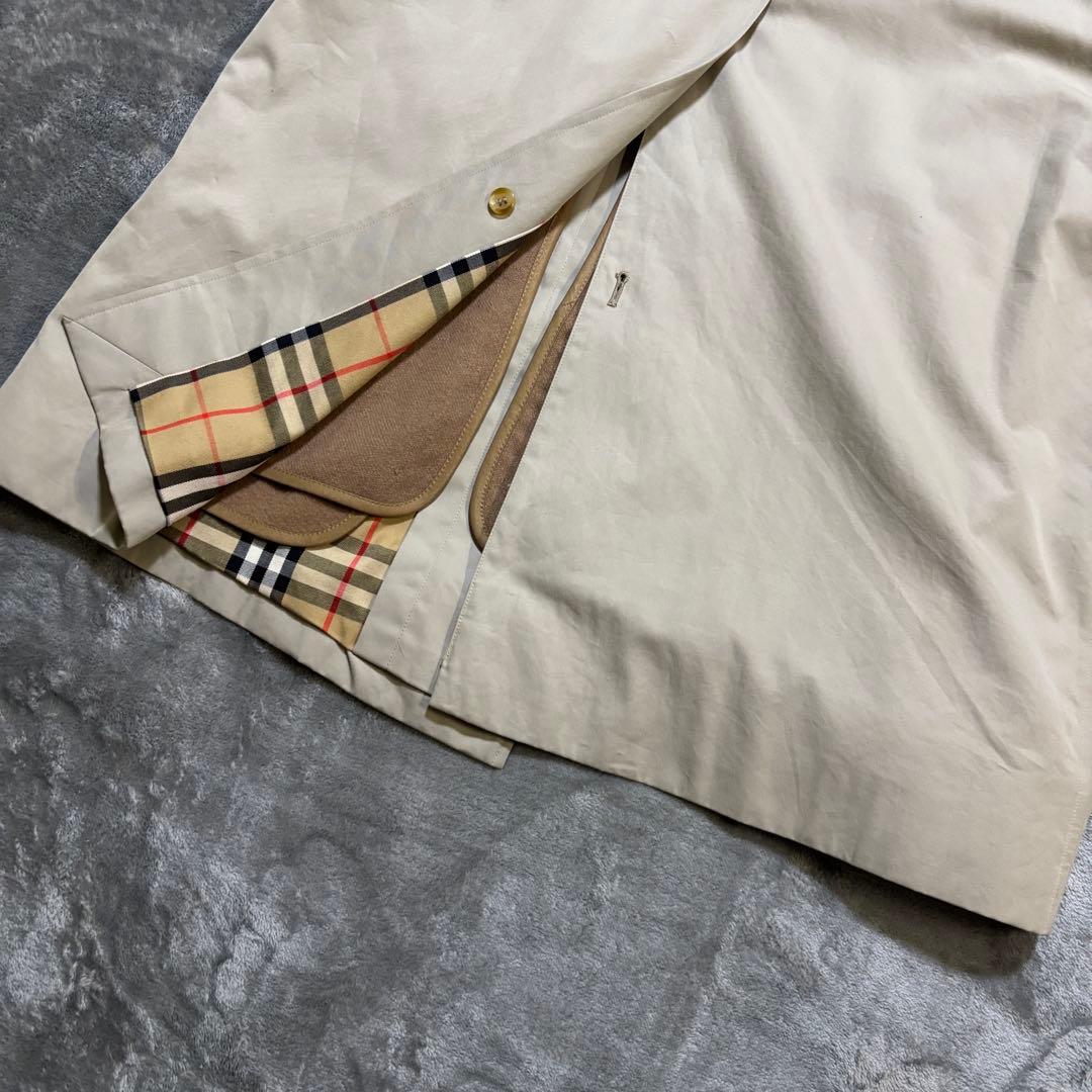 H244 美品✨ バーバリーズ　トレンチコート　ノバチェック　ベルト　ライナー付