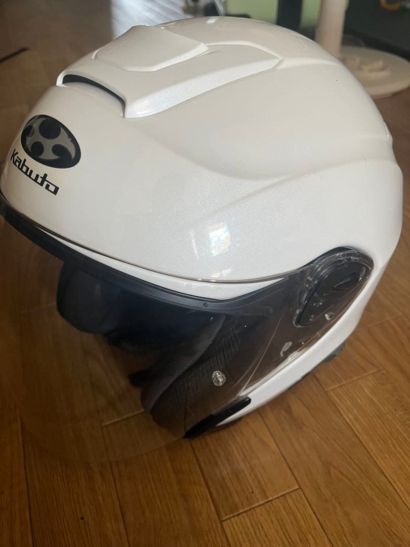 【手袋付】Kabuto ASAGI ホワイト ジェットヘルメット