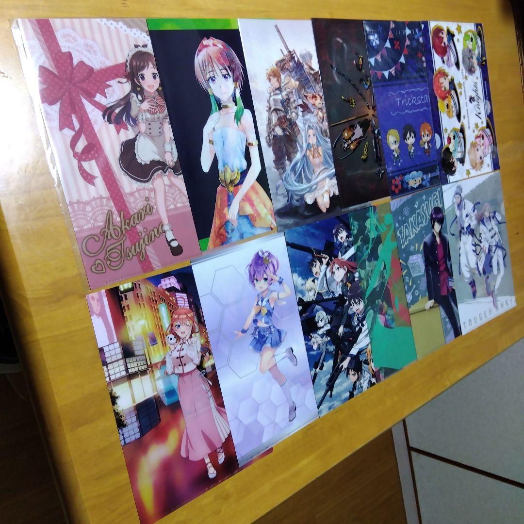 アニメ ノンジャンル 美少女系など　Ａ−４クリアファイル まとめ売り大量２５０枚