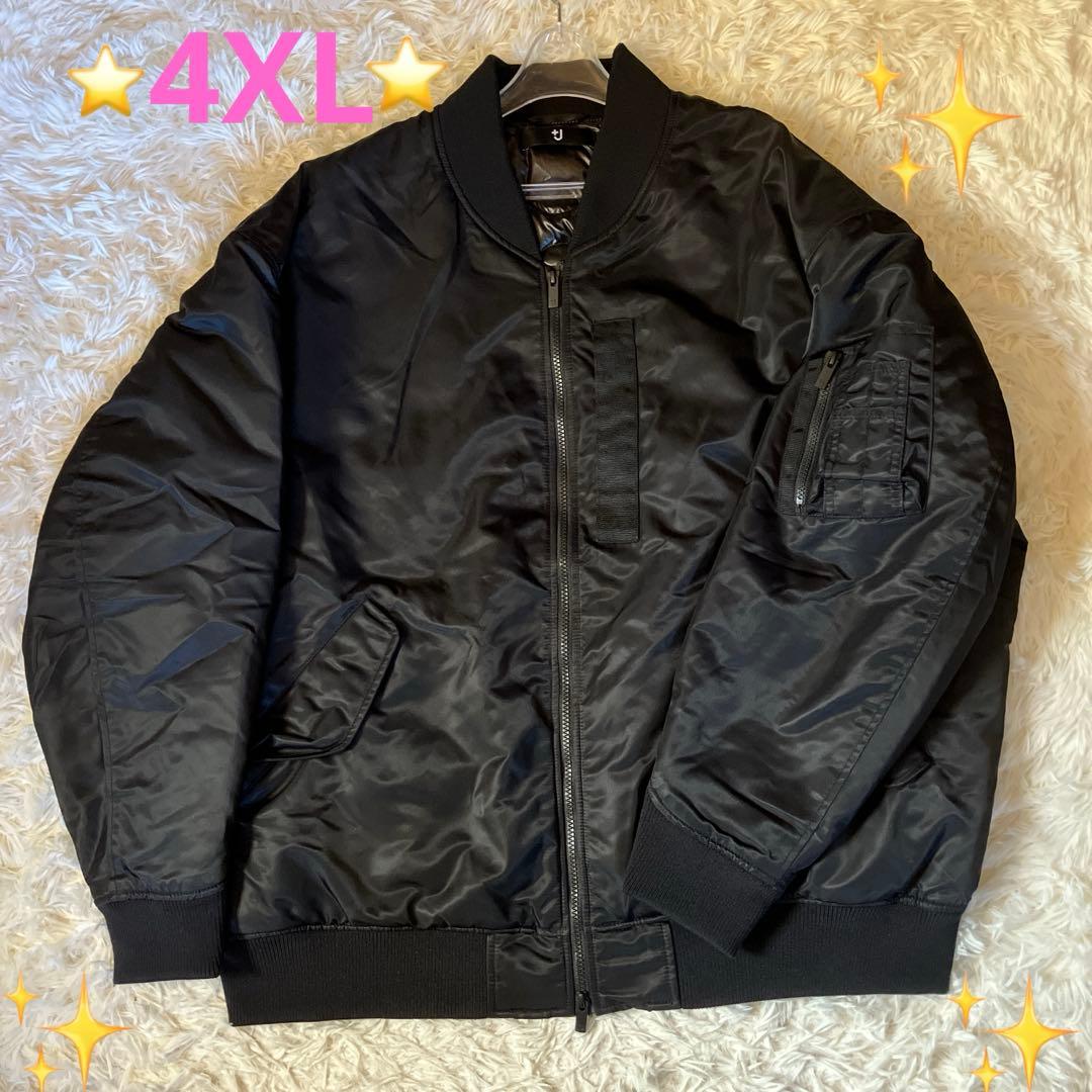 ユニクロ +J ハイブリッドダウンジャケット　MA-1ブルゾン 4XL