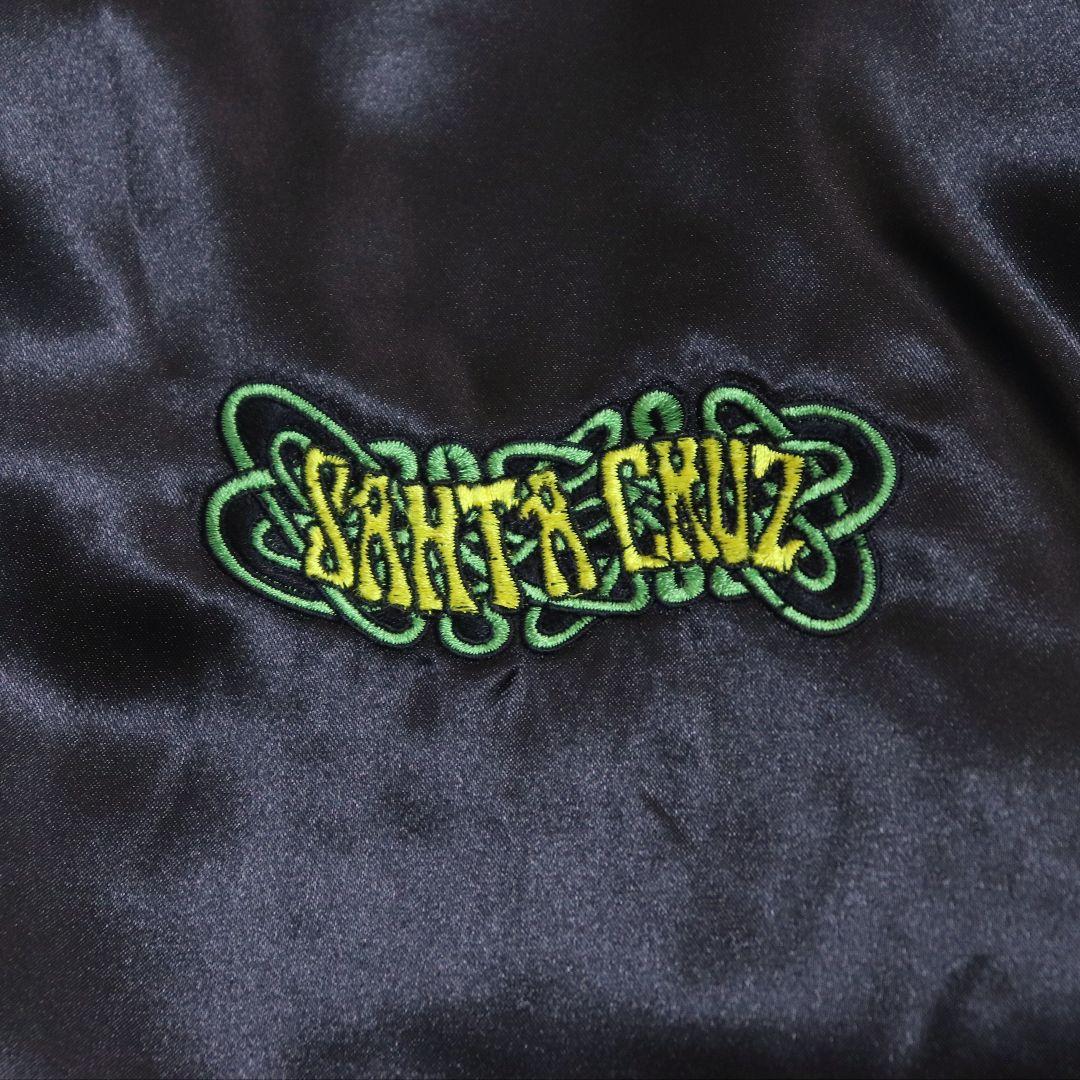 SANTA CRUZ サンタクルーズ デカ刺繍 バラ刺繍 中綿 スカジャン L
