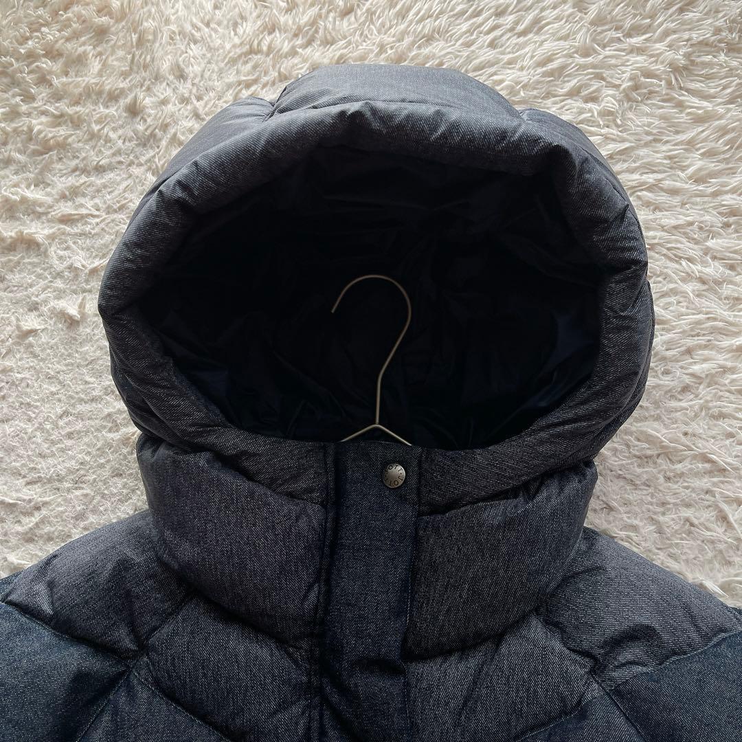 【美品】ジョット ダウンジャケット フード ワッペン ネイビー M相当