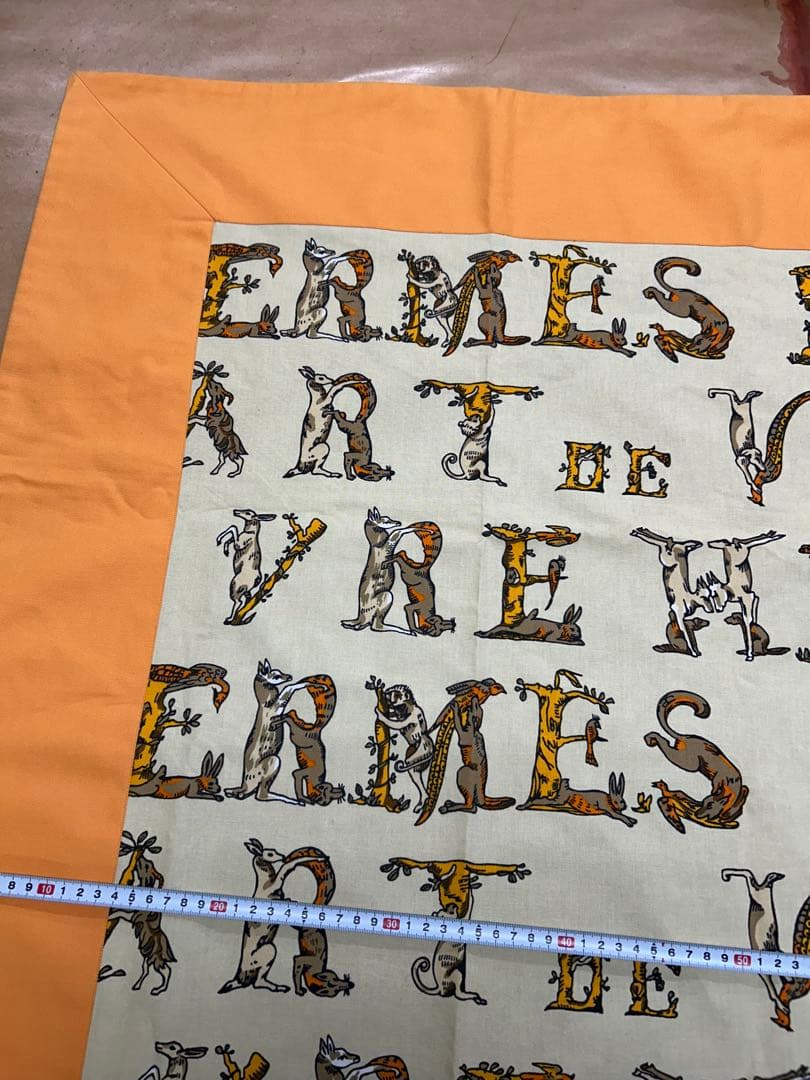 HERMES テーブルクロス 動物柄