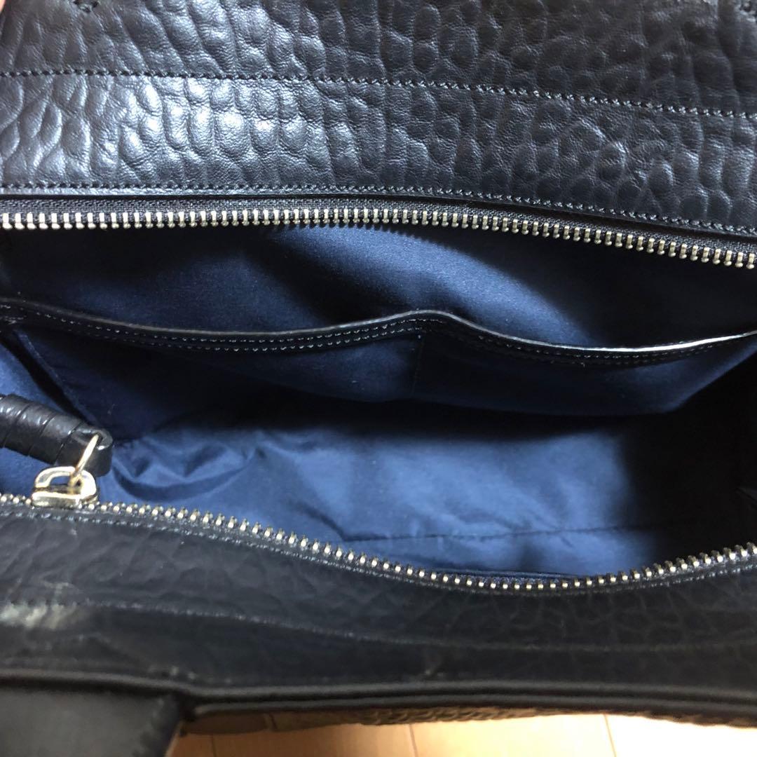 【 コールハーン 】ハンドバッグ ショルダーバッグ レザー 本革 型押し 黒