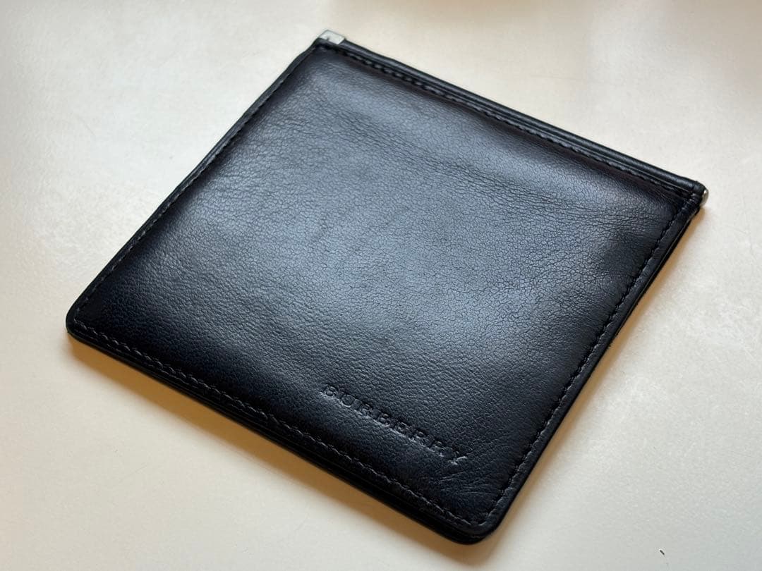 BURBERRY/レザー/ウォレット/マネークリップ/カードケース/バーバリー