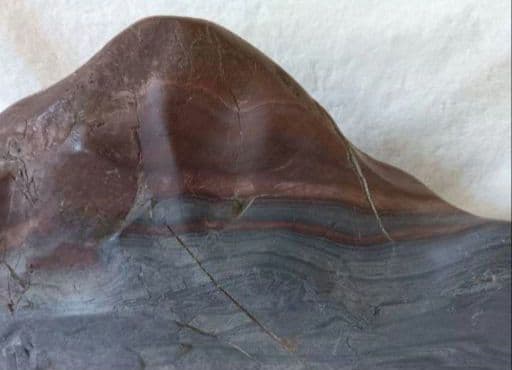 赤石　マーブル　天然石　水石　富士山　希石　赤富士　置物　1点物　約19kg