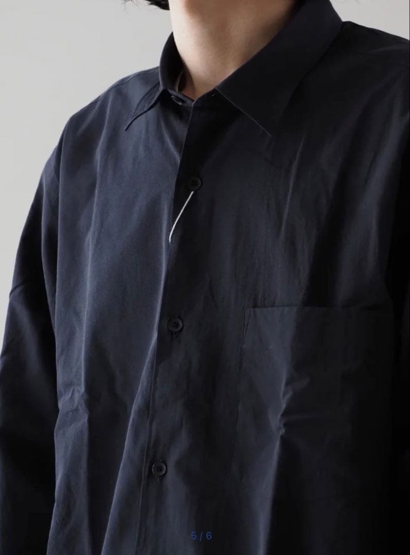 25AW サイズ2 COMOLI コモリシャツ NAVY