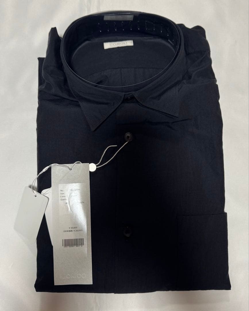 25AW サイズ2 COMOLI コモリシャツ NAVY