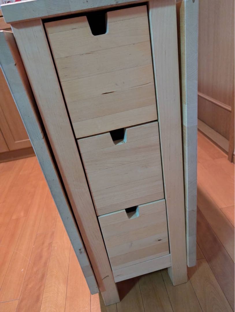 【送料込み】IKEAノールデン ゲートレッグテーブル 収納 折りたたみ