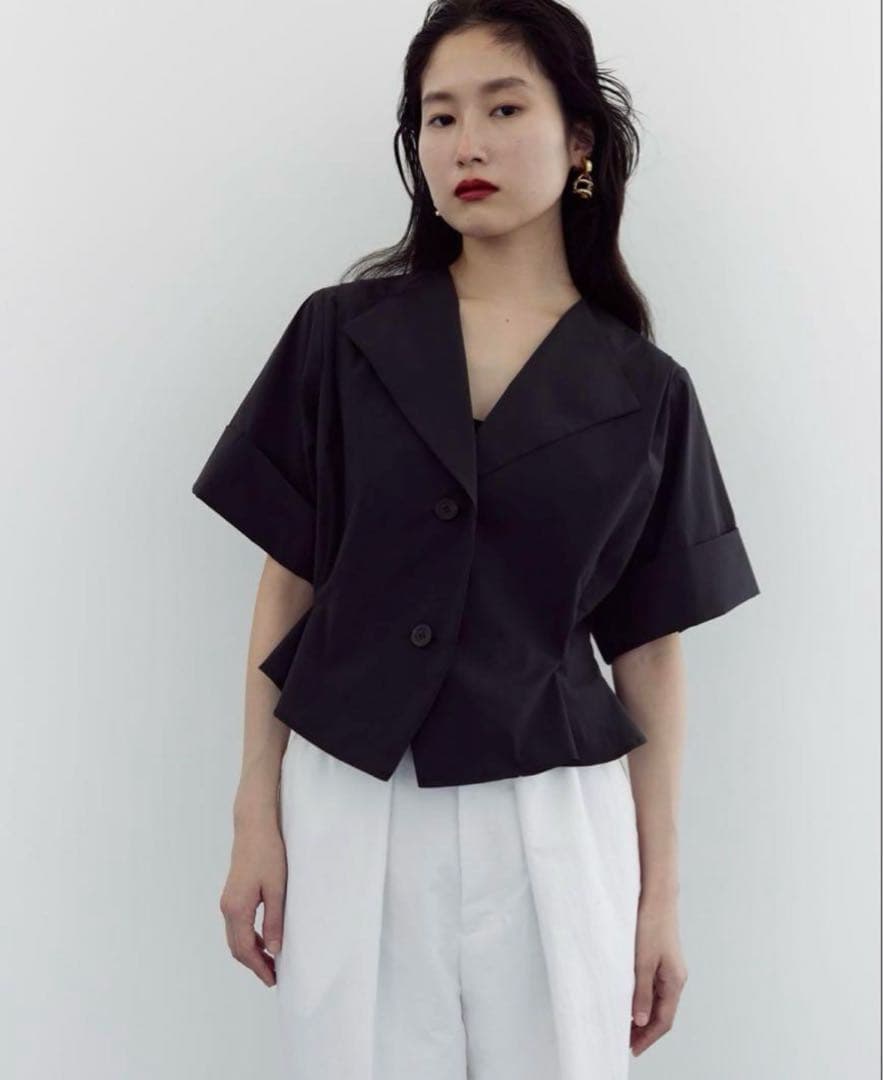 MEER. オープンカラーショートシャツ