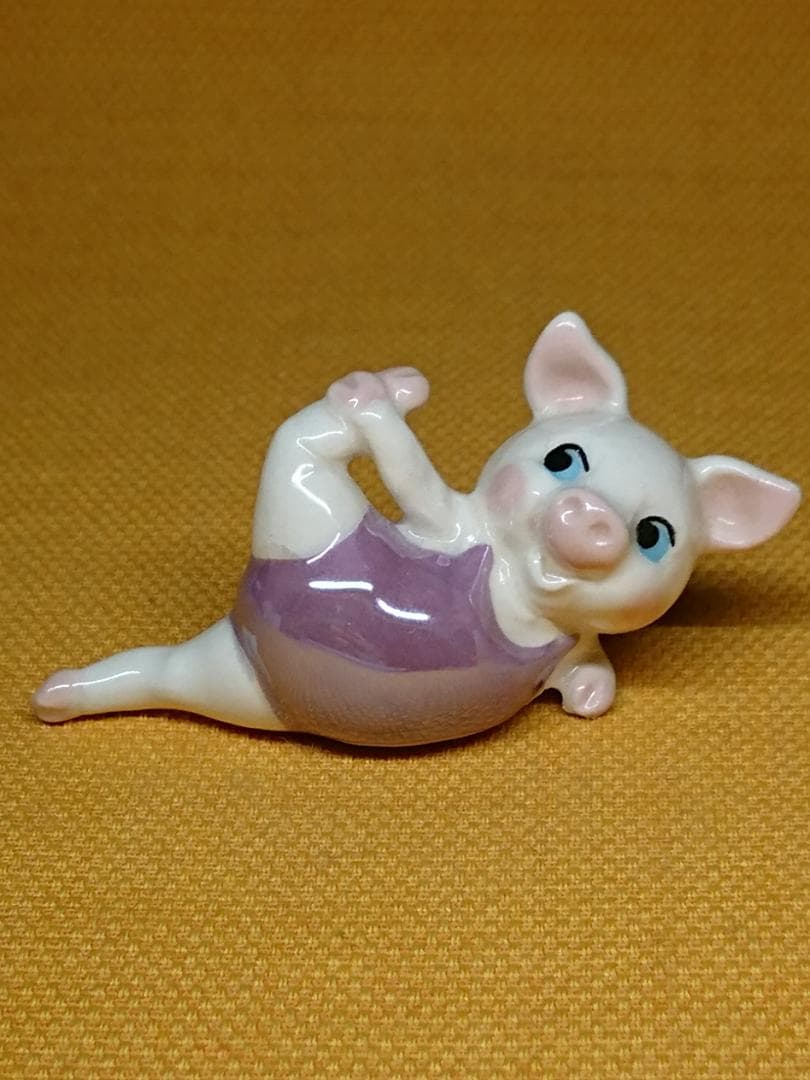 【美品】ブタ　人形　陶器　オブジェ　置物　インテリア　工芸品　美術品　A2723