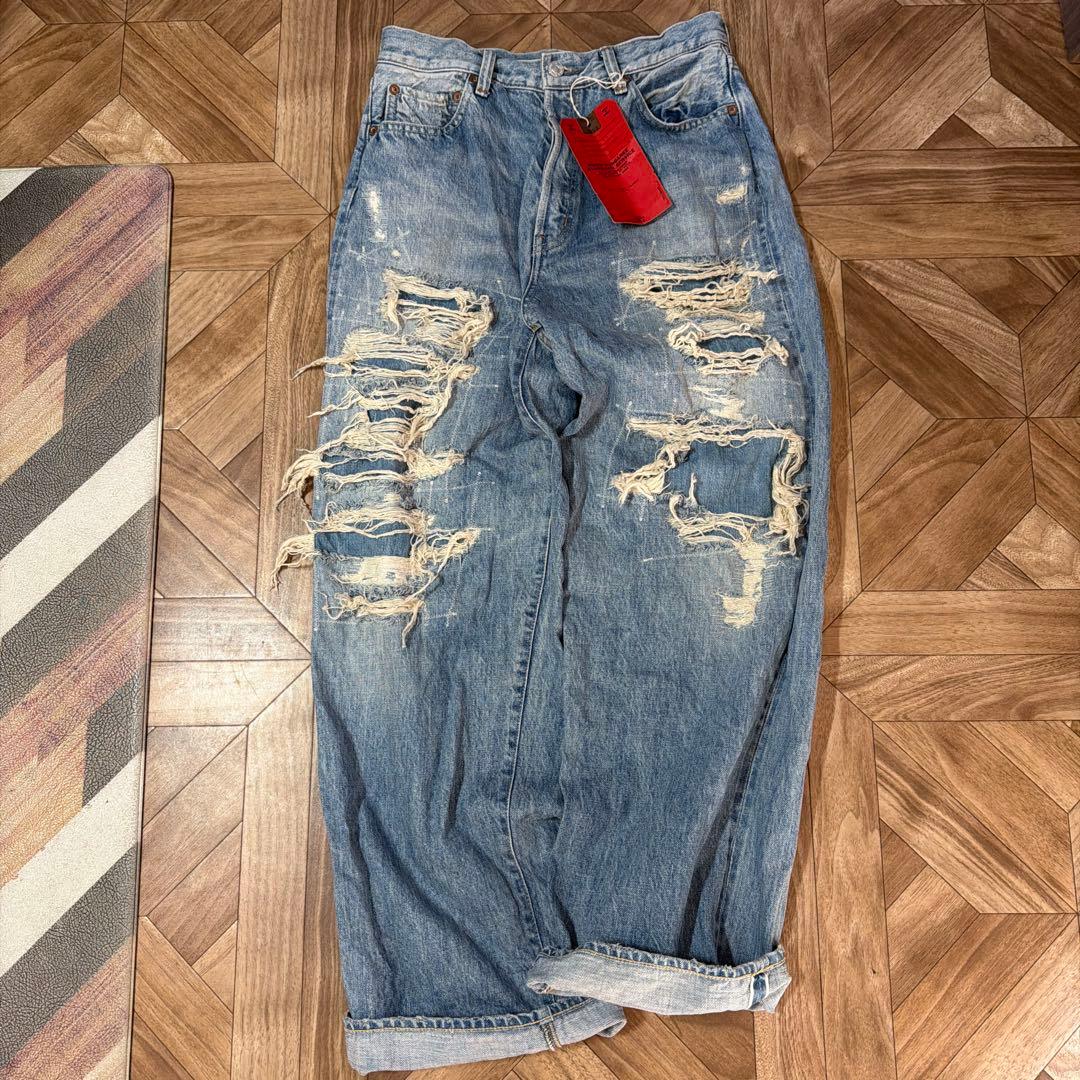 デニムダンガリー ほぼ新品サイズ02 12oz グランジ PN 44LBL