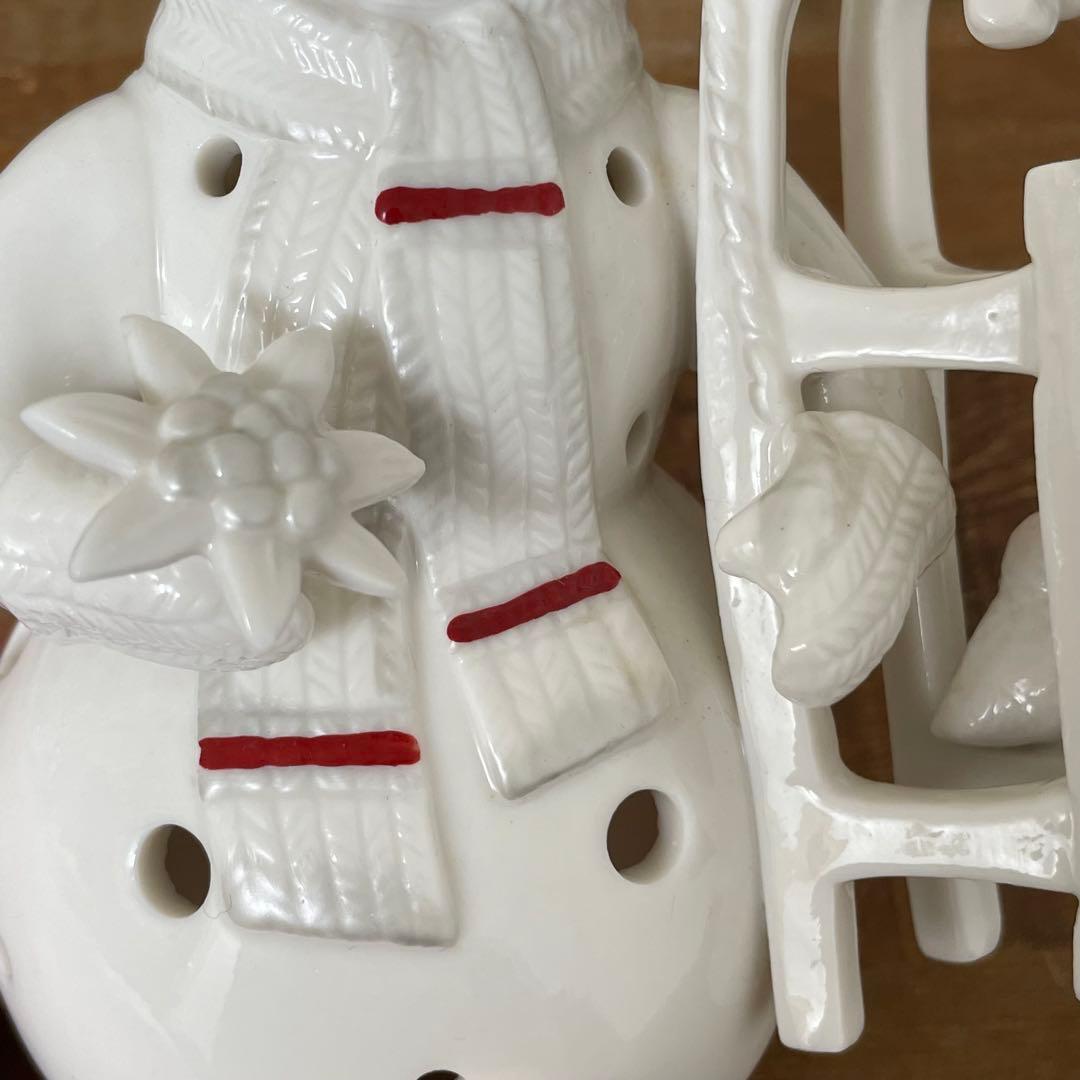 Villeroy&Boch スノーマン キャンドルスタンド 雪だるま 置物