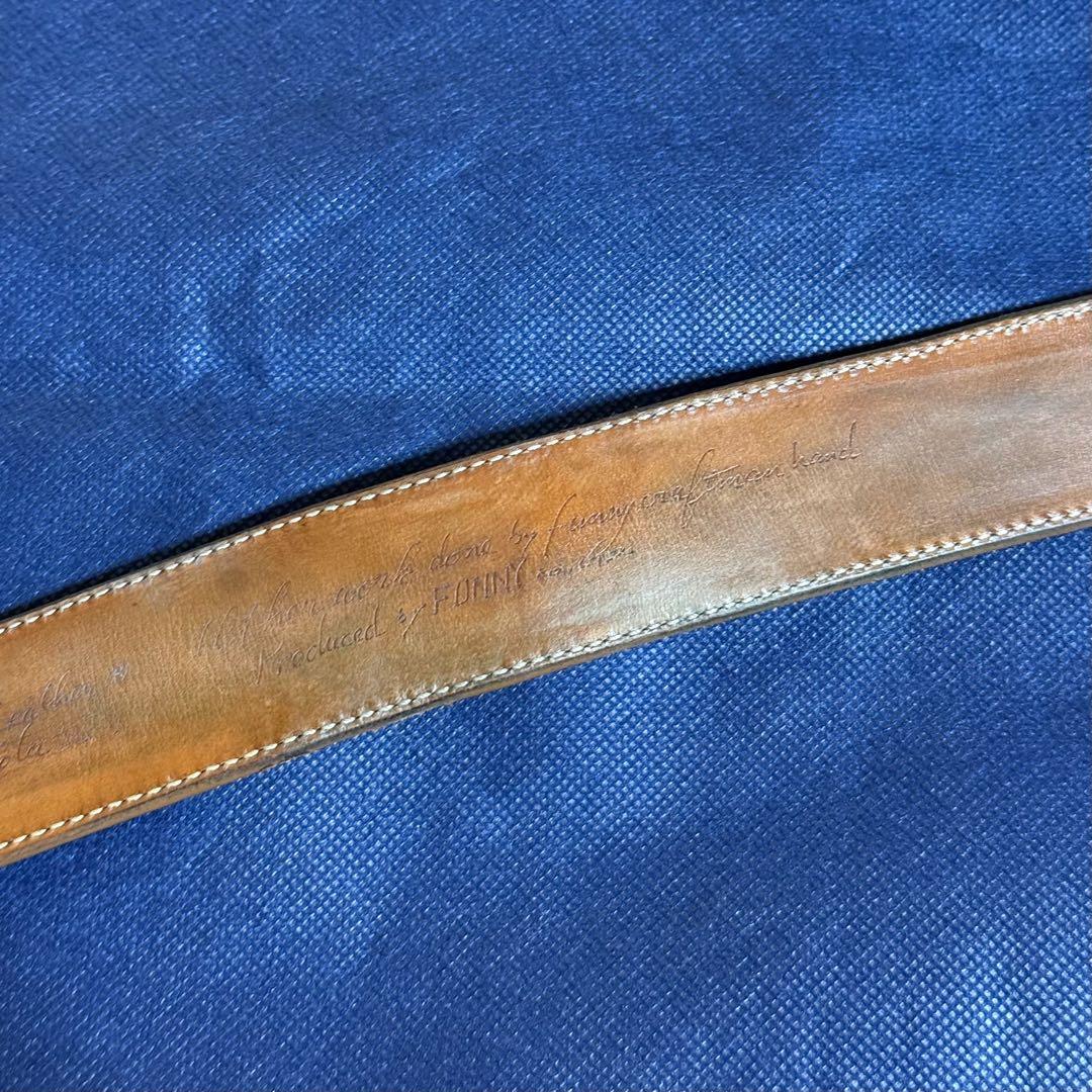 FUNNY 窪田クラフト ベルト 34インチ ハーマンオーク ターコイズクボタ