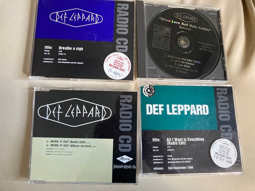 レア　Def Leppard プロモCD ２２枚とおまけ　デフレパード