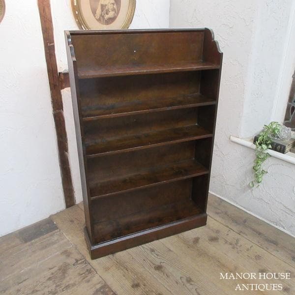 イギリス アンティーク 家具 ブックシェルフ ブックケース 本棚 6753d