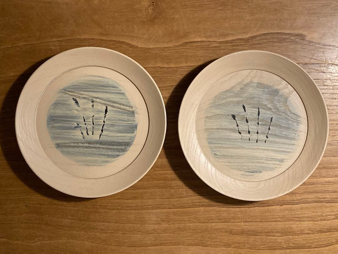 最終値下げして出品　三谷龍二　皿　黒漆　白漆　ハクボク　2枚セット