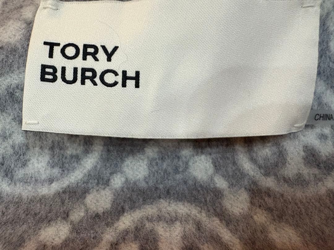 ＴＯＲＹＢＵＲＣＨトリーバーチモノグラムグレーウールコートＳフード