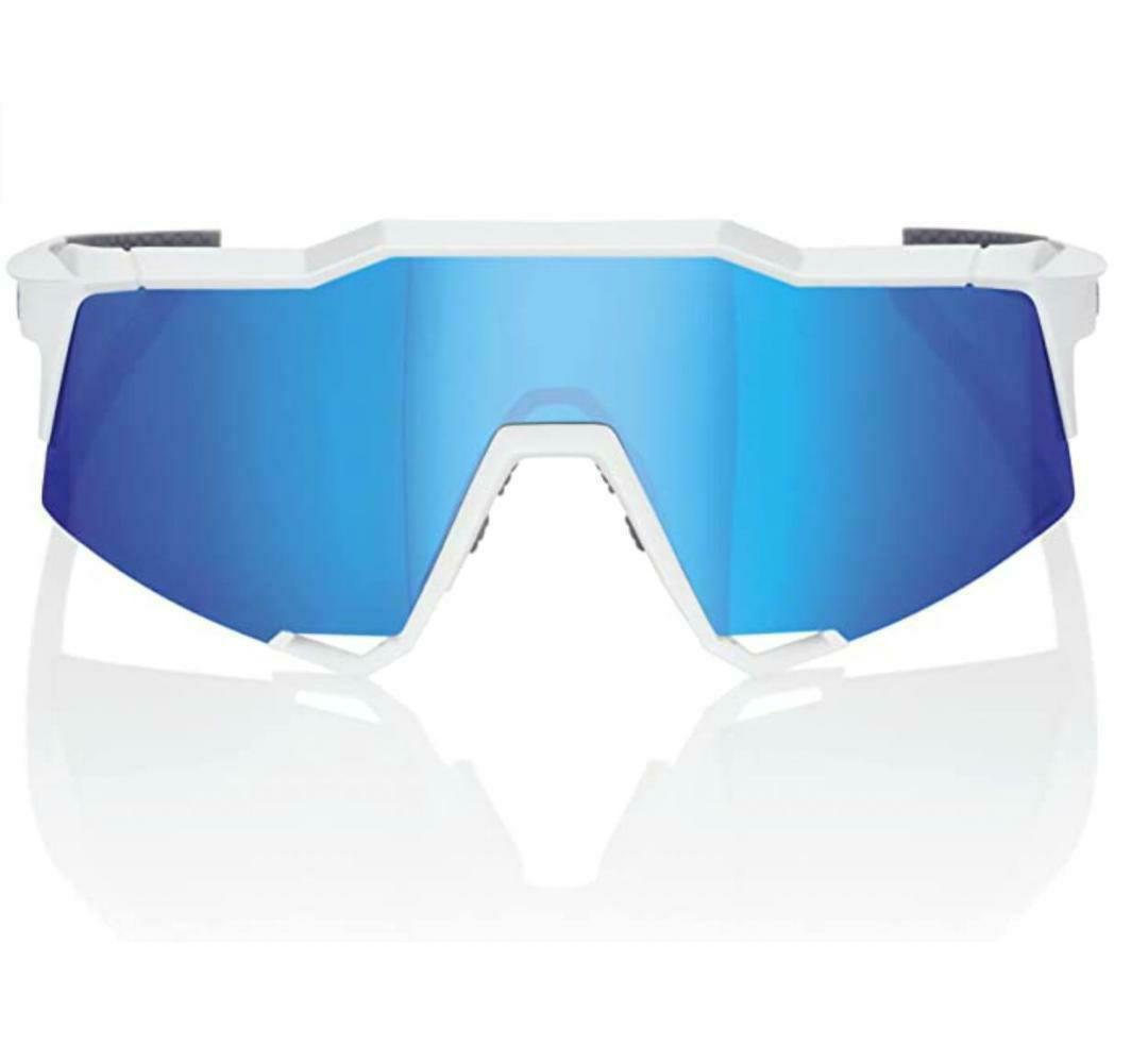 100％ Speedcraft ホワイト ブルー ワンハンドレッド サングラス