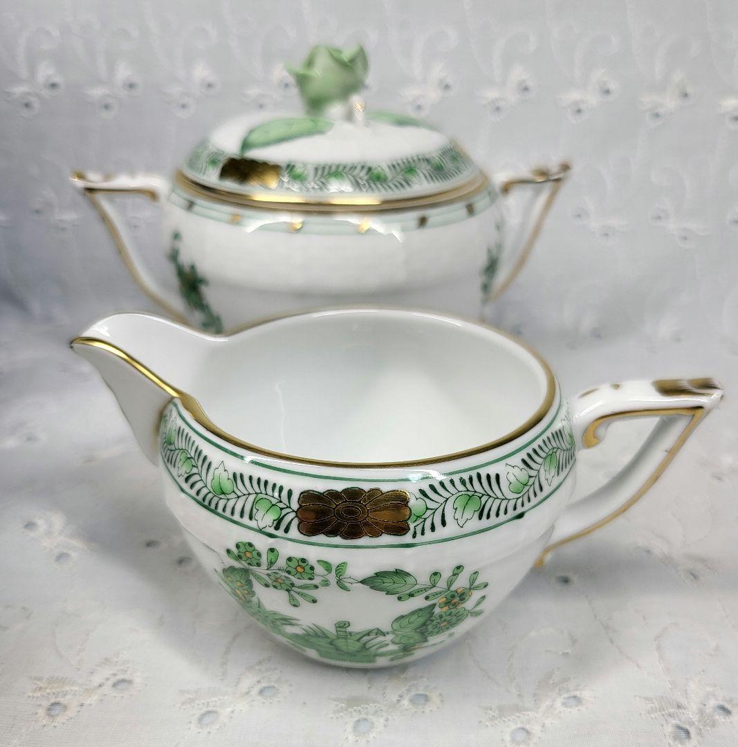 未使用近✨ヘレンド インドの華 ティーポット、シュガー、クリーマー