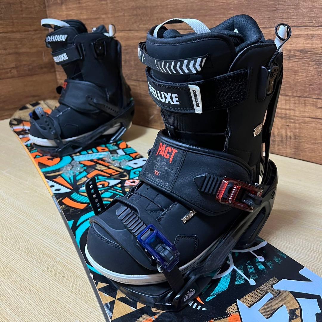美品　K2 SALOMON DEELUXE メンズスノーボード　3点　154cm
