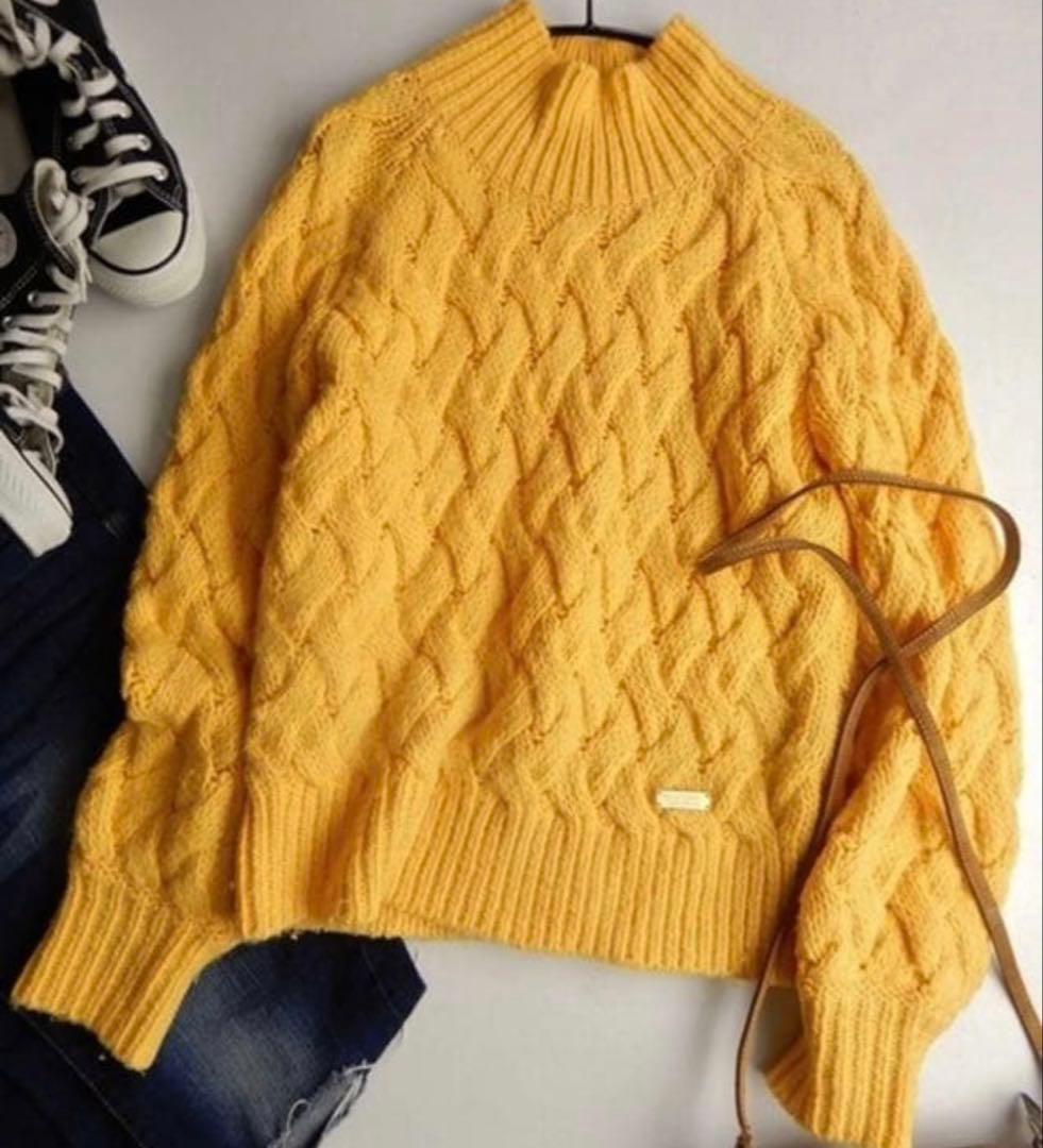 BLUE LABEL CRESTBRIDGE イエローニット 38