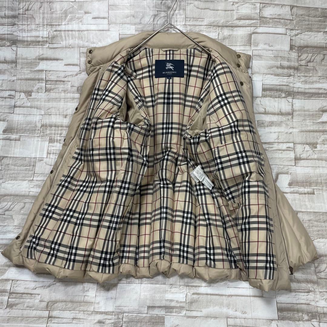 バーバリーロンドン★ダウンジャケット　ベージュ　大きいサイズ　ノバチェック　46