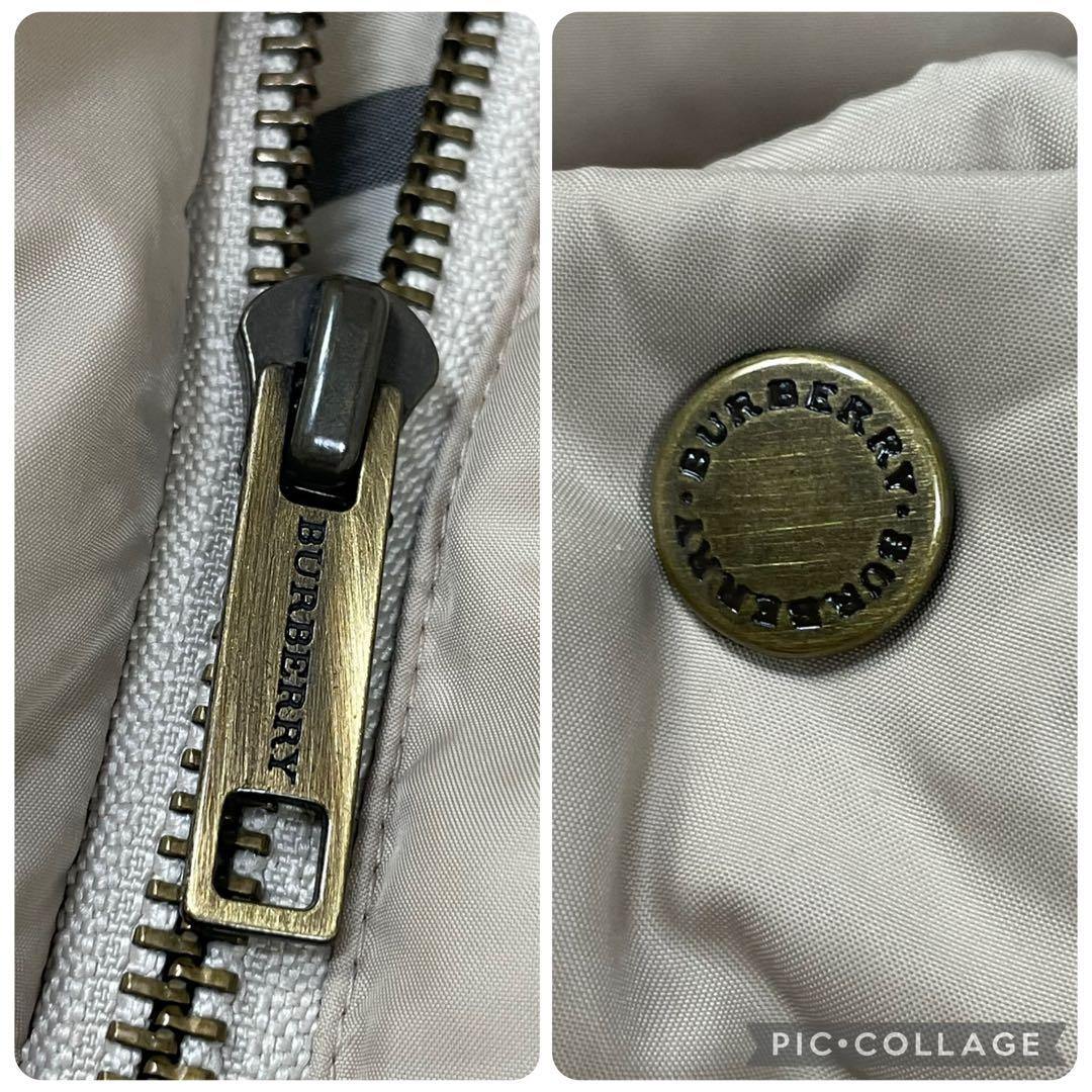 バーバリーロンドン★ダウンジャケット　ベージュ　大きいサイズ　ノバチェック　46