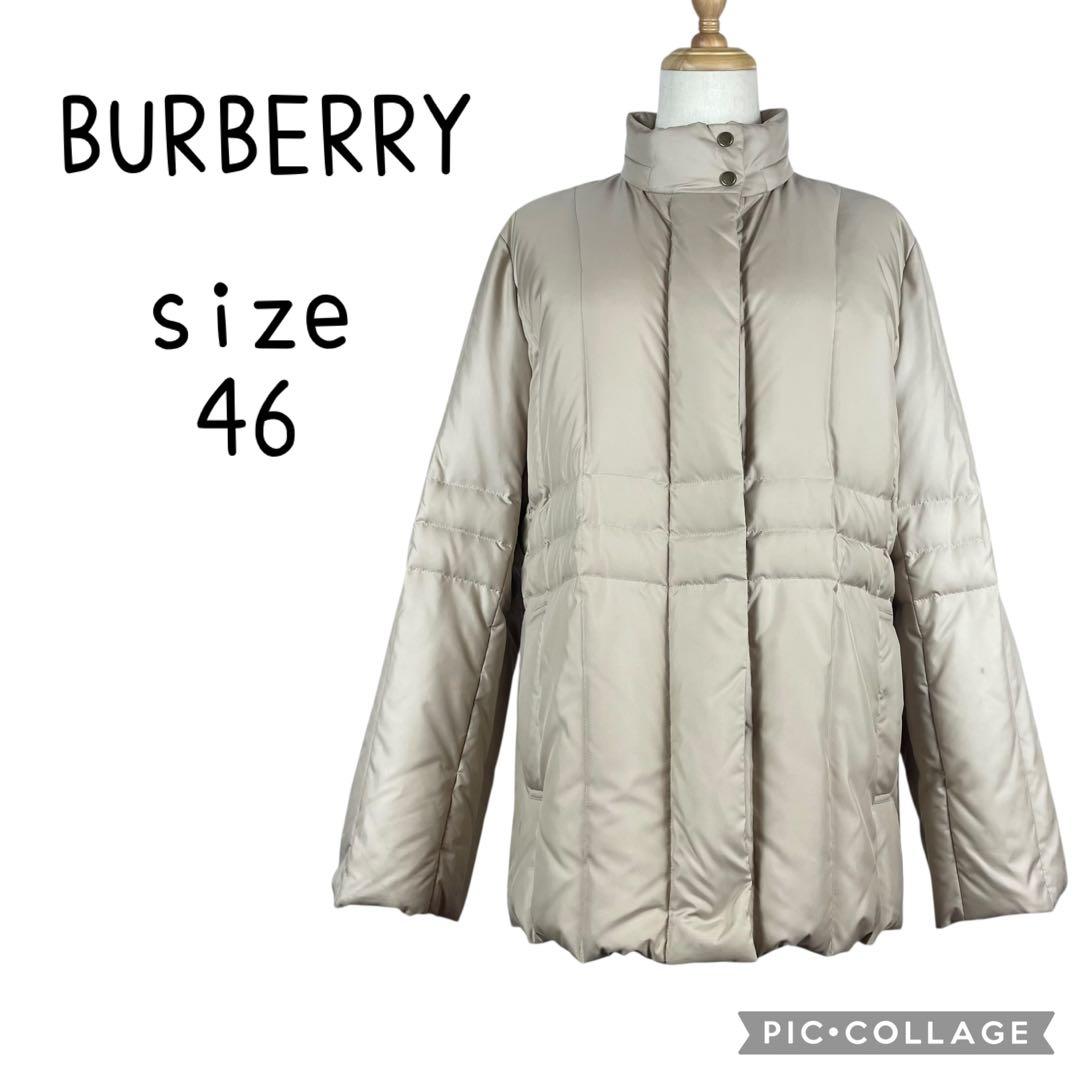 バーバリーロンドン★ダウンジャケット　ベージュ　大きいサイズ　ノバチェック　46