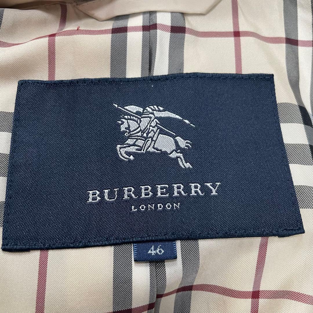 バーバリーロンドン★ダウンジャケット　ベージュ　大きいサイズ　ノバチェック　46