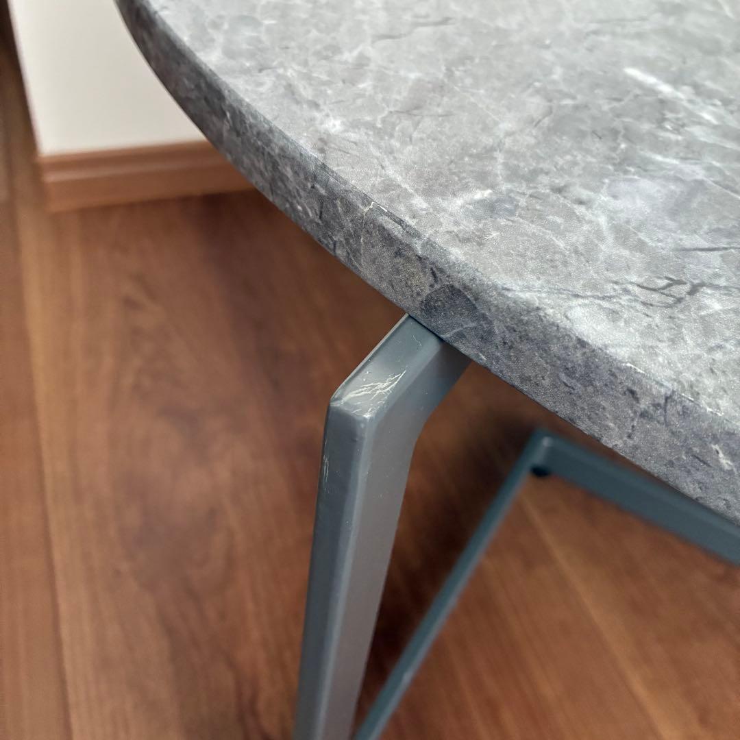 【最安値！】　ローテーブル　サイドテーブル　モダンテーブル　桜屋工業　マーブル柄