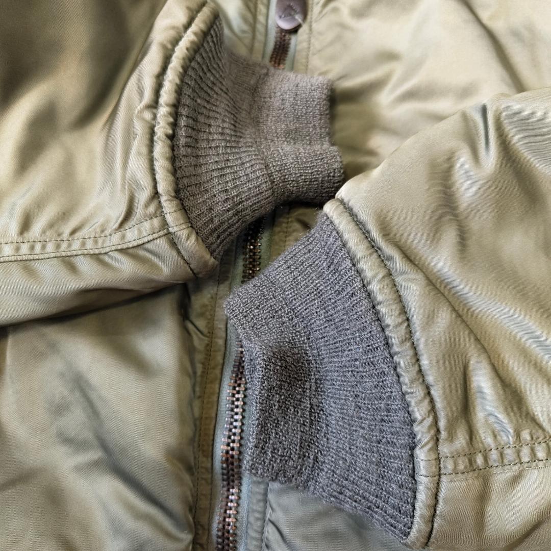 実物 80s Alpha アルファ MA-1 フライトジャケット グランドクルー