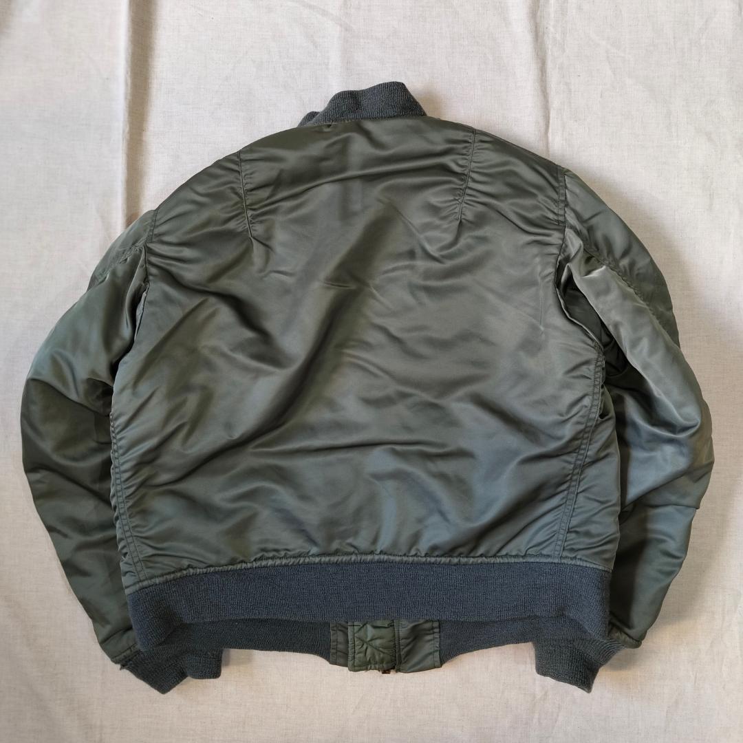 実物 80s Alpha アルファ MA-1 フライトジャケット グランドクルー