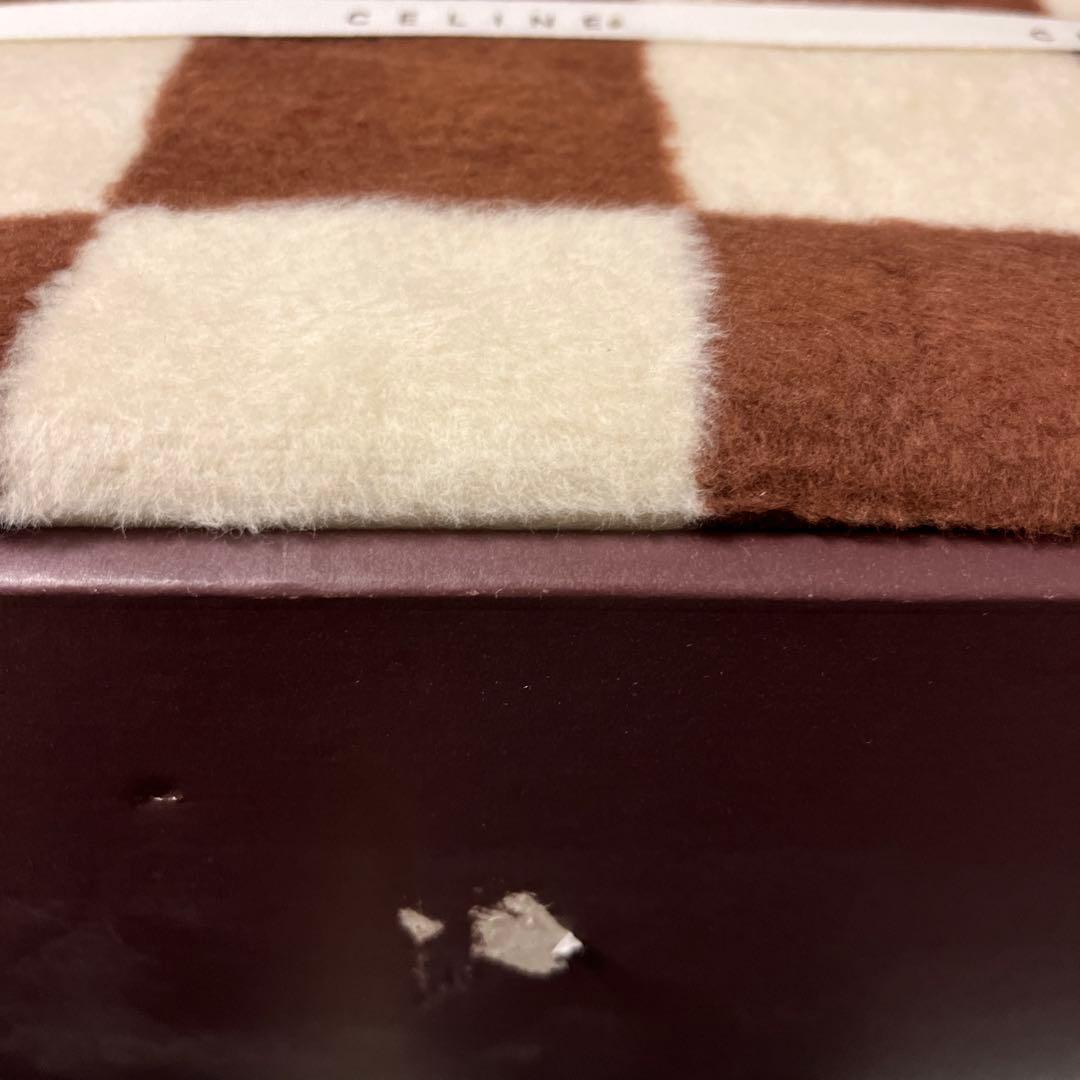 【新品未使用】CELINE セリーヌ 綿毛布 140×200 ブロック柄 希少