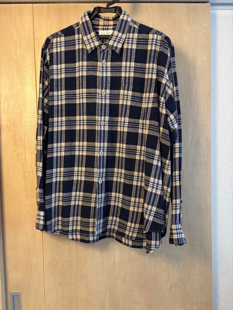Sans limite チェック ネルシャツ 日本製 コットン100% サイズ0