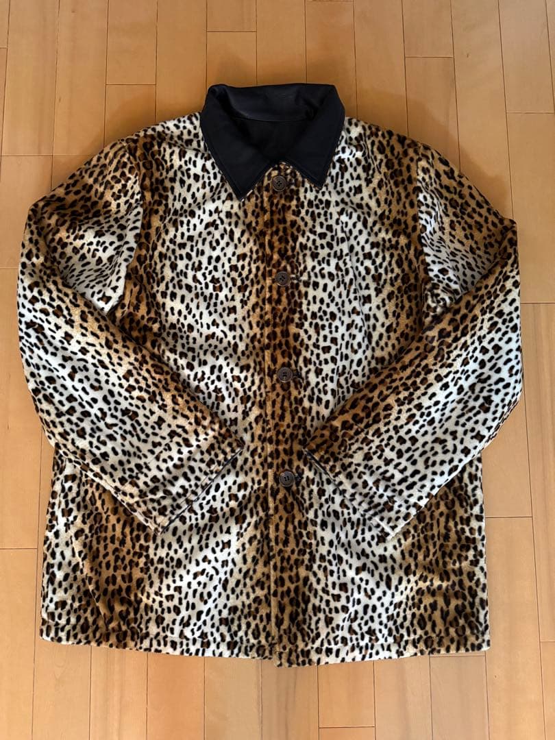 BALMAIN PARIS リバーシブル レオパード×ブラック レザーコート