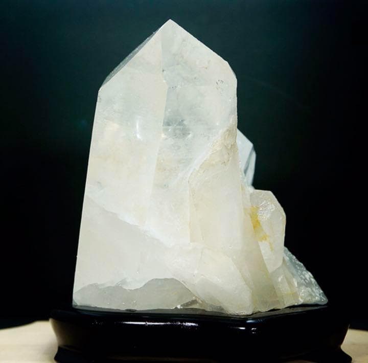 天然水晶クラスター 4.6kg(ロッククリスタル) インテリアストーン 置物