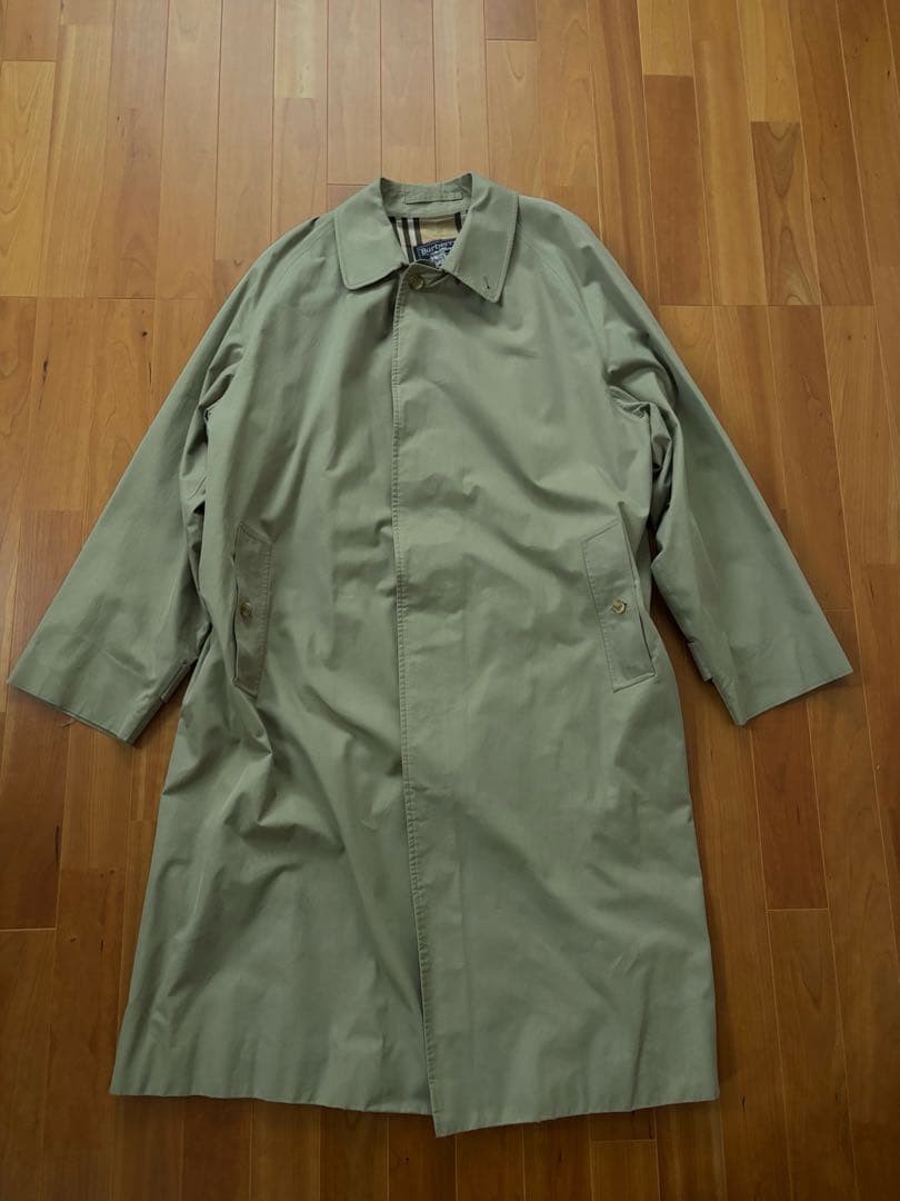 値引不可Old Burberrys 80年代Balmacaan Coat　一枚袖