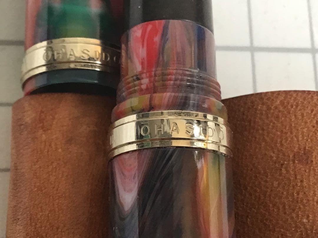 大橋堂万年筆　14k 字幅M？　アクリル樹脂