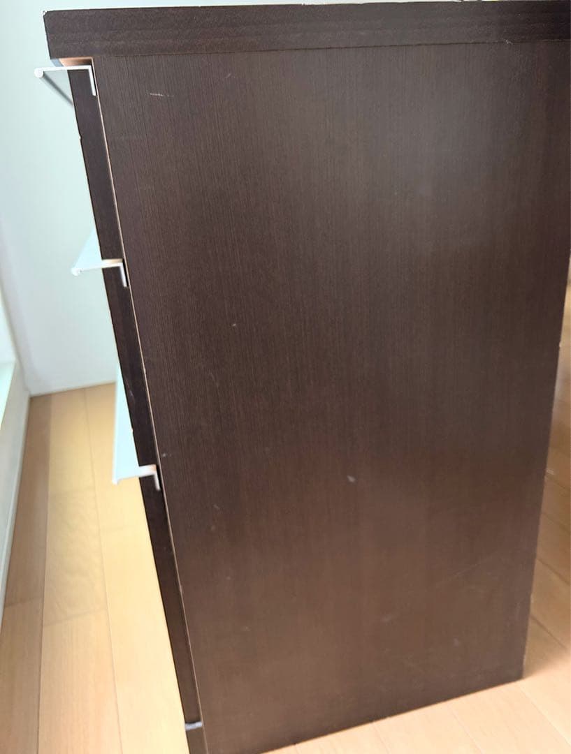 サイドボード チェスト キャビネット 引出し収納 ダークブラウン 島忠