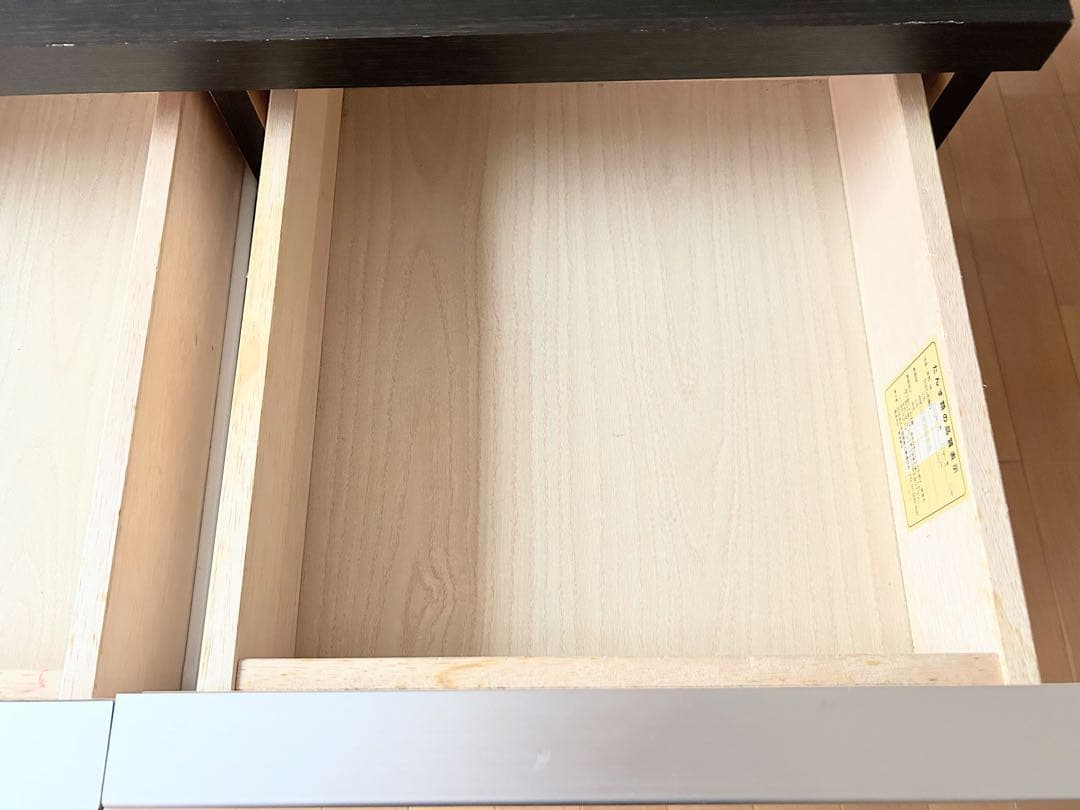 サイドボード チェスト キャビネット 引出し収納 ダークブラウン 島忠