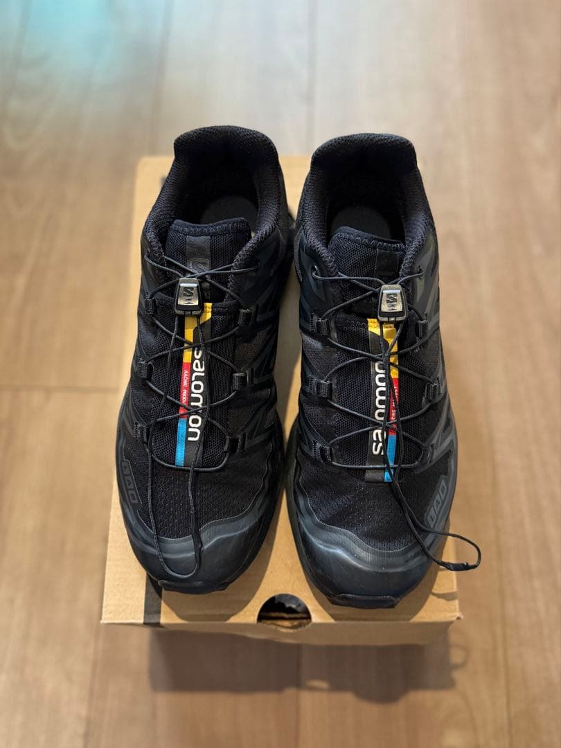 Salomon xt-6 black スポーツスタイルシューズ