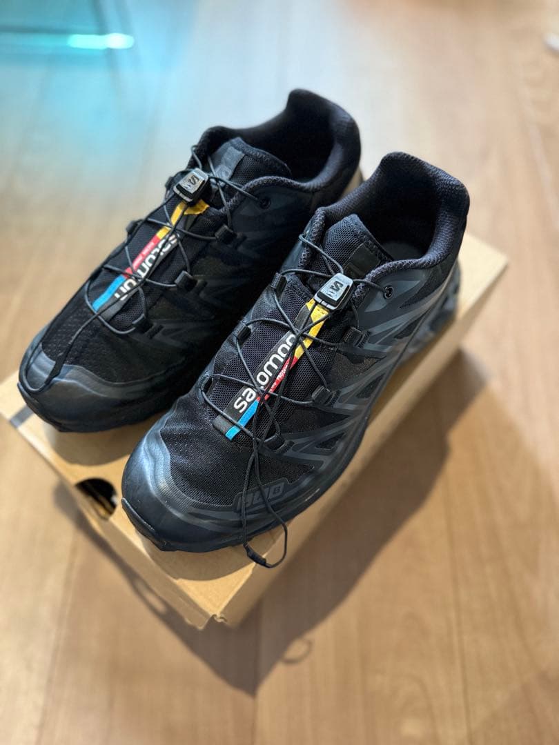 Salomon xt-6 black スポーツスタイルシューズ