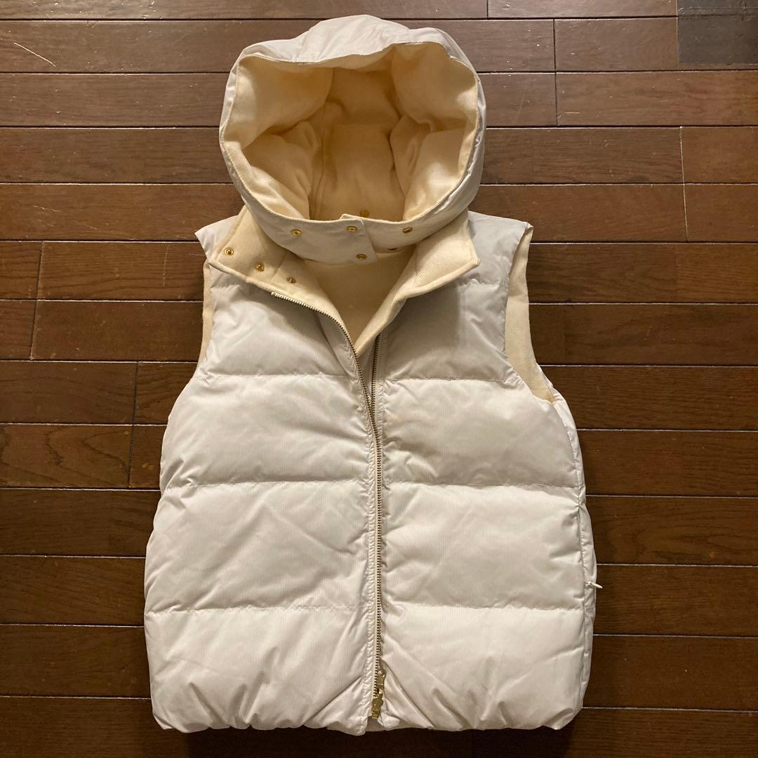 [allureville]フード付きダウンベスト