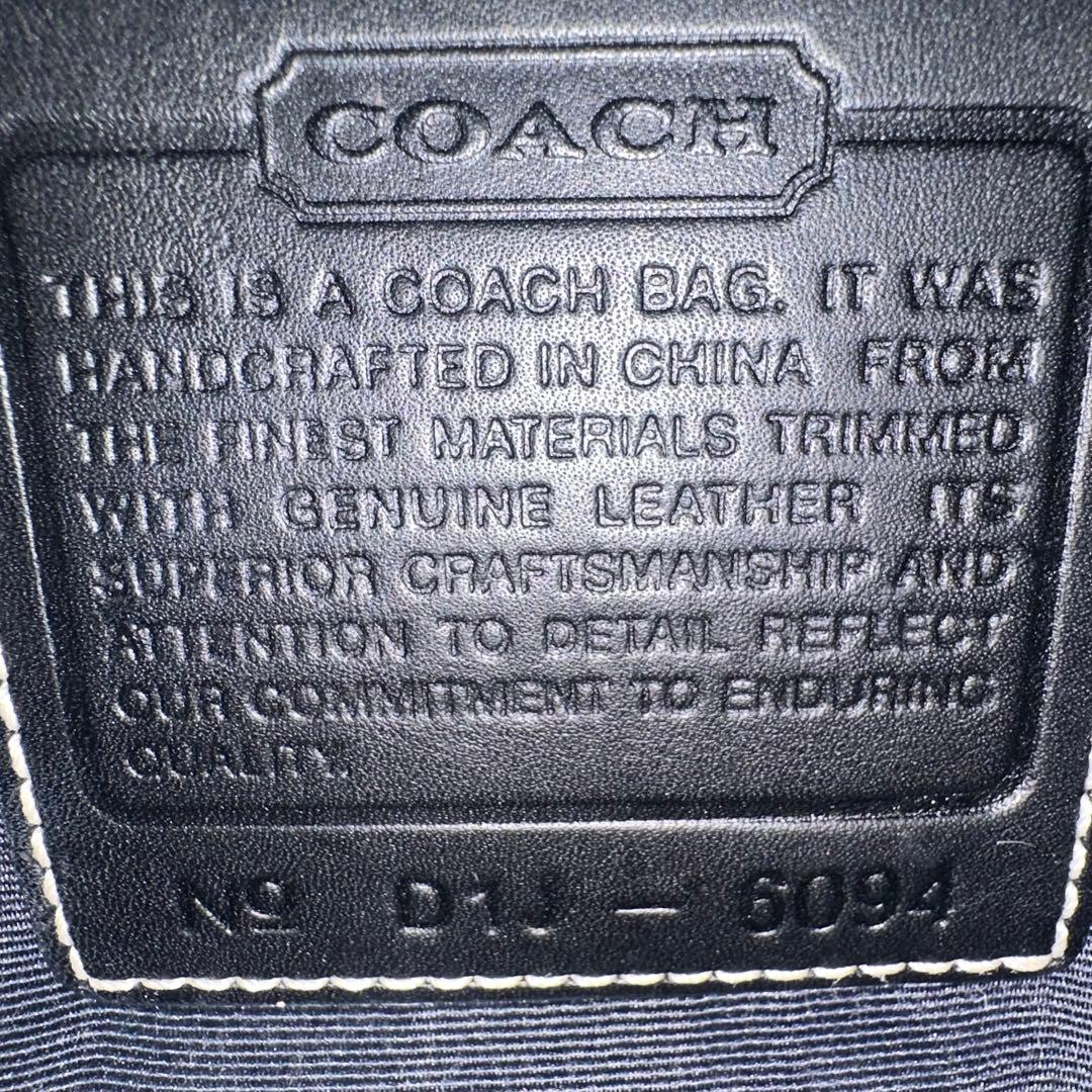 【極美品】コーチ アクセサリーポーチ チェリーチャーム 黒 6094 C5