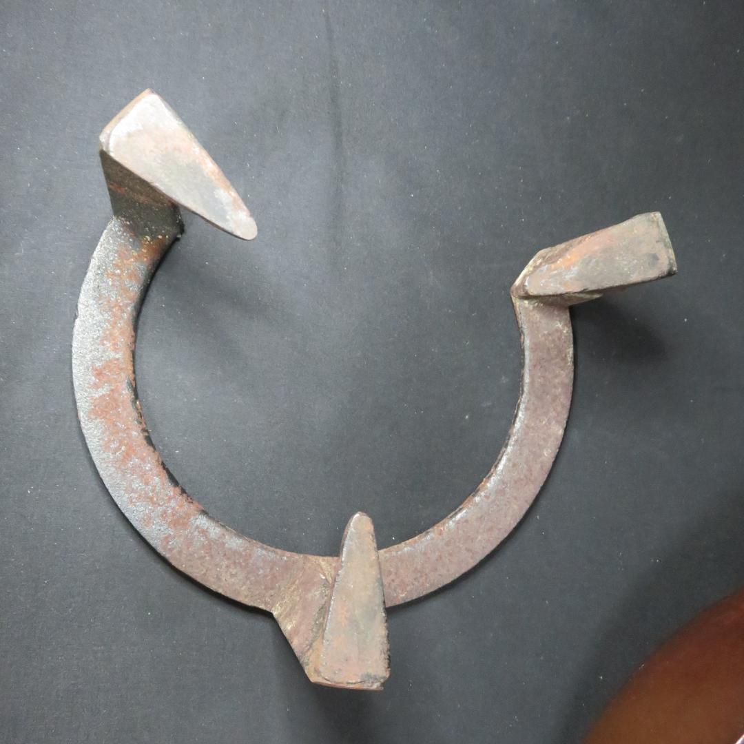 銅風炉セット 底瓦 前瓦 銘 五徳 鬼爪 茶道具 風炉 セット まとめ